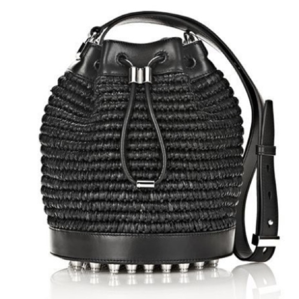 *SOLD* Alexander Wang Woven & Leather Bucket Bag